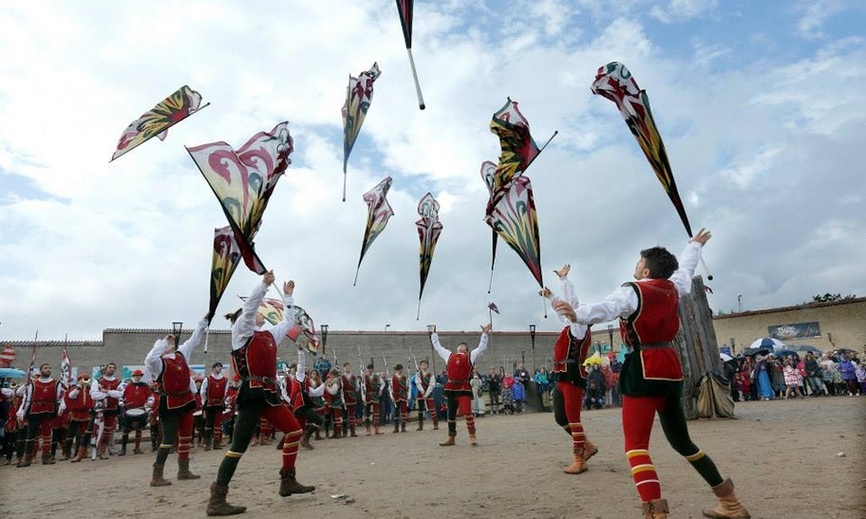 Horsens Middelalderfestival Flagshow og gogleri