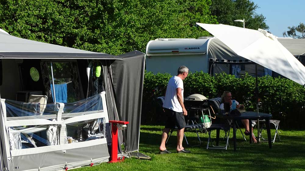 Ruhiger Campingplatz beim Horsens City Camping in Horsens in der Mitte von Jütland