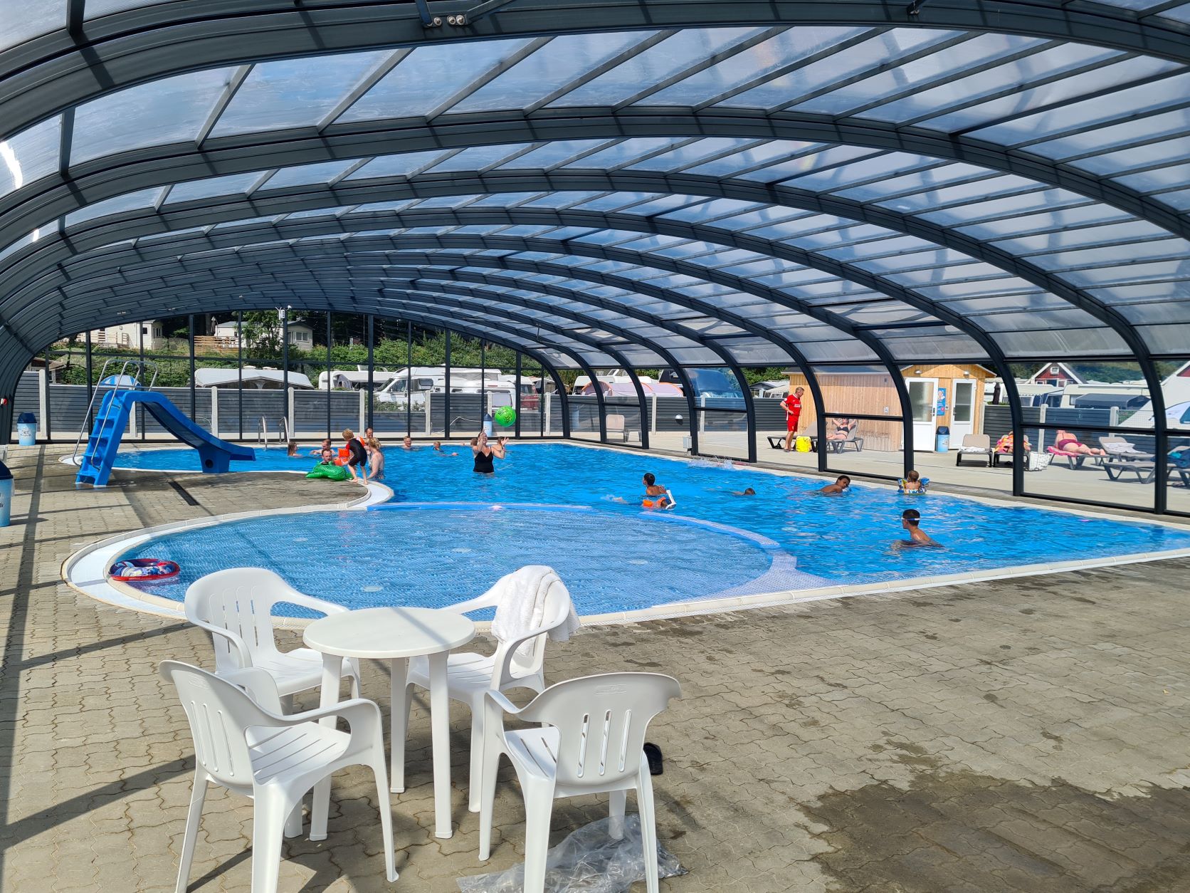 Pool for children and childlike souls is open every day throughout the swimming season