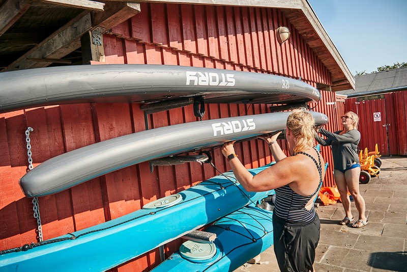 Du kan leje SUP Board og havkajak på Horsens City Camping