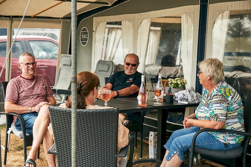 total afslapning i det danske forår på Horsens City Camping