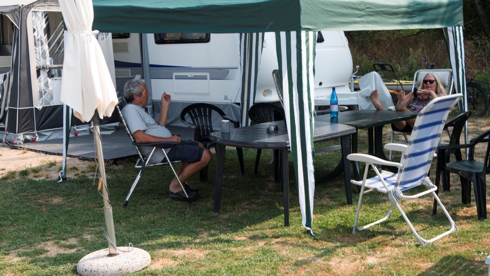 total afslapning i det danske forår på Horsens City Camping