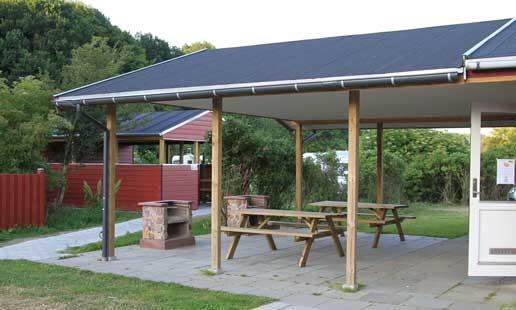 Barbecuearea with tables and benches