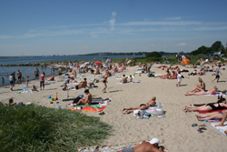 Husodde Strand an einem Sommertag