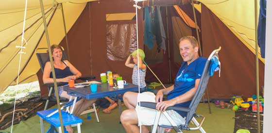 Campingferie i eget telt i Horsens på Horsens City Camping er rigtig familieferie