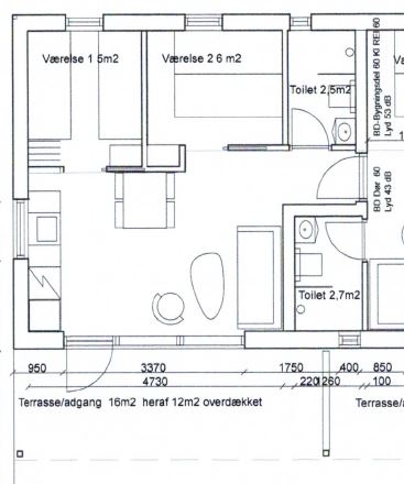 florplan 6 hytte 2v bad incl hems 2 liggende