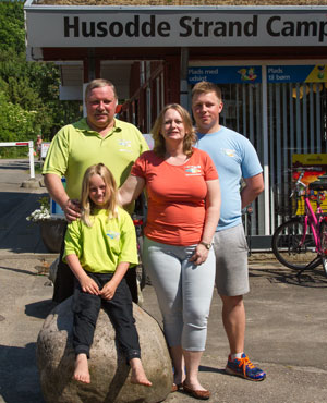 Die Familie Kofoed auf Husodde Strand Camping ist immer bereit, von Ihnen zu kümmern