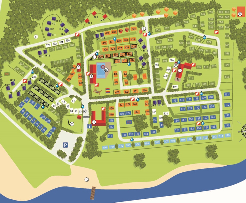 Campsite map 2021 - Horsens City Camping