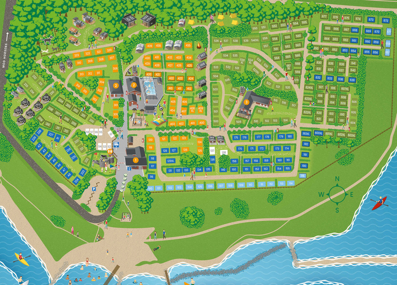 Platzkarte  - Horsens City Camping