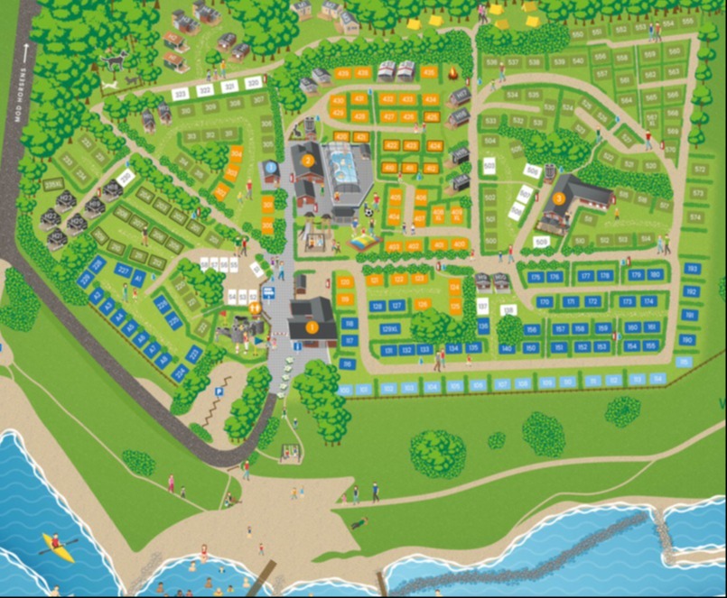 Campsite map 2023 - Horsens City Camping