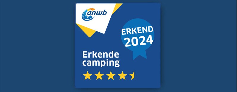 Hollændere giver 4,5 stjerner - ANWB belønner høj kvalitet så vi er i toppen af Dansk camping