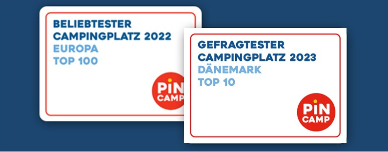 Nummer fem på PiNCAMP - kåret af PINCAMP brugere - vi er med i toppen af Danmark